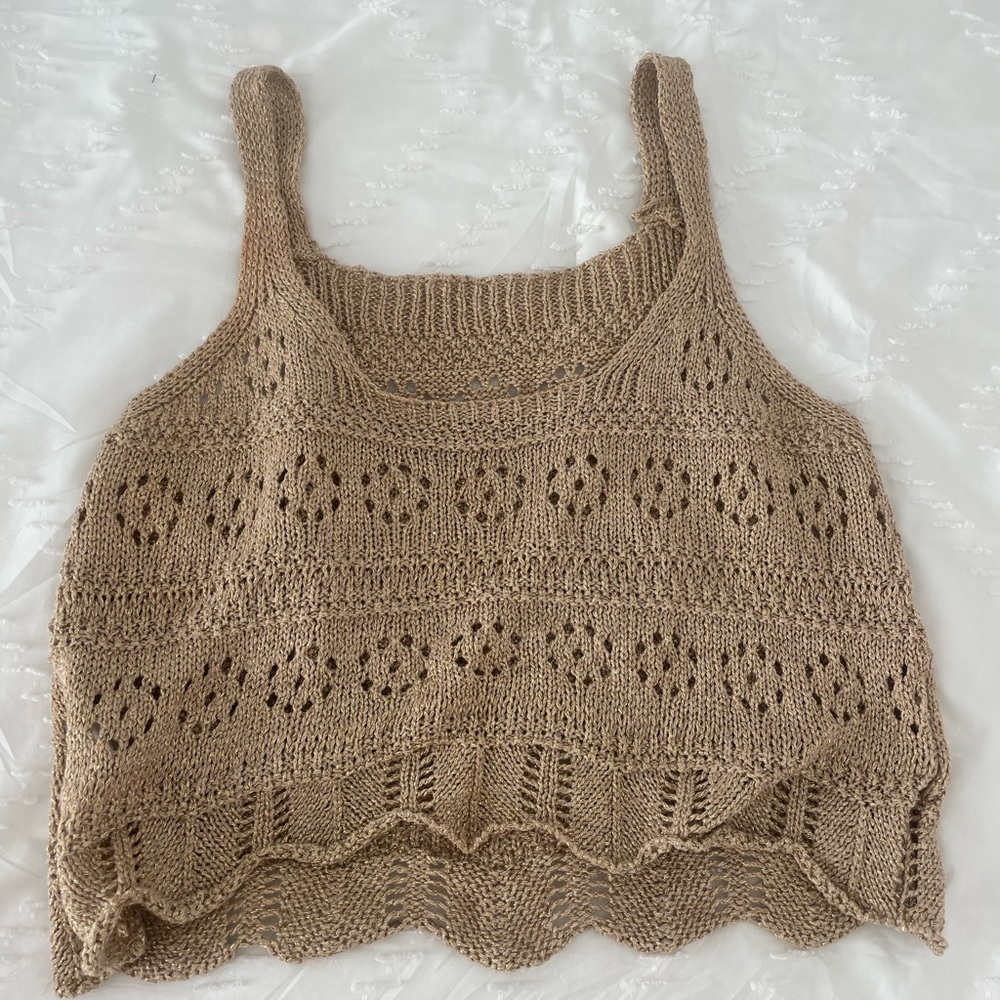 Gold knitted Top From Spain
